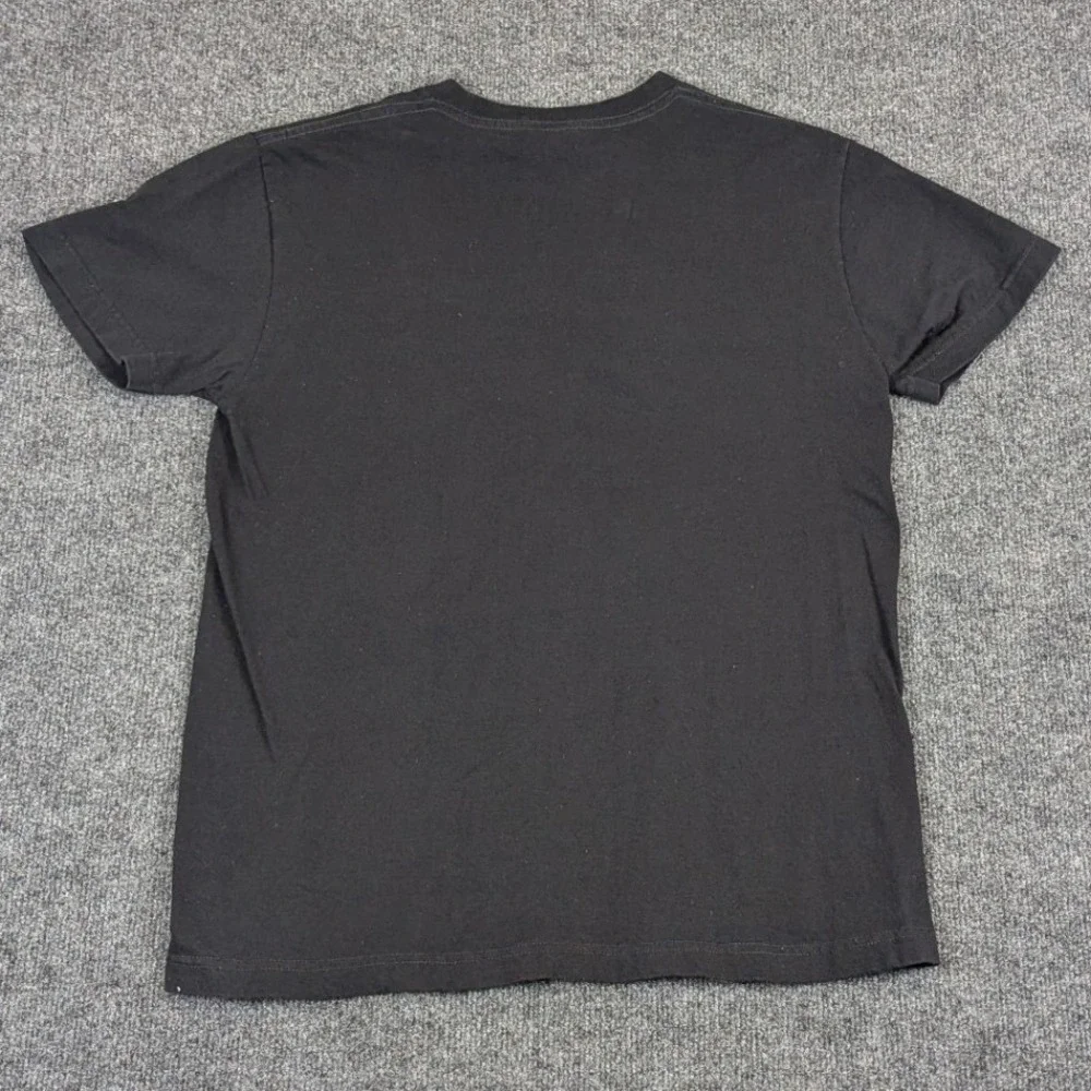 Fox Racing‎ Mens T-Shirt Medium Black Rasta Fox Head Logo Graphic 2010 Motocross